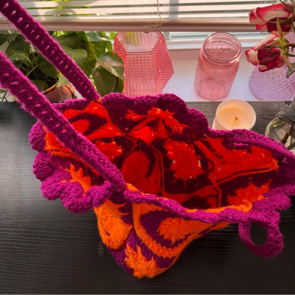 Sun and Moon Crochet Tote Bag - Picture 2 of 3